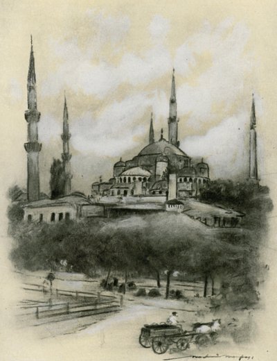 Mosque of St Sophia, Constantinople by Mortimer Ludington Menpes